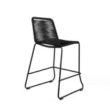Shasta Outdoor Steel and Rope Stools, Set of 2 - Stylish, Stackable, and Perfect for Any Space!