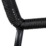 Shasta Outdoor Steel and Rope Stools, Set of 2 - Stylish, Stackable, and Perfect for Any Space!