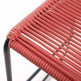 Shasta Outdoor Steel and Rope Stools, Set of 2 - Stylish, Stackable, and Perfect for Any Space!