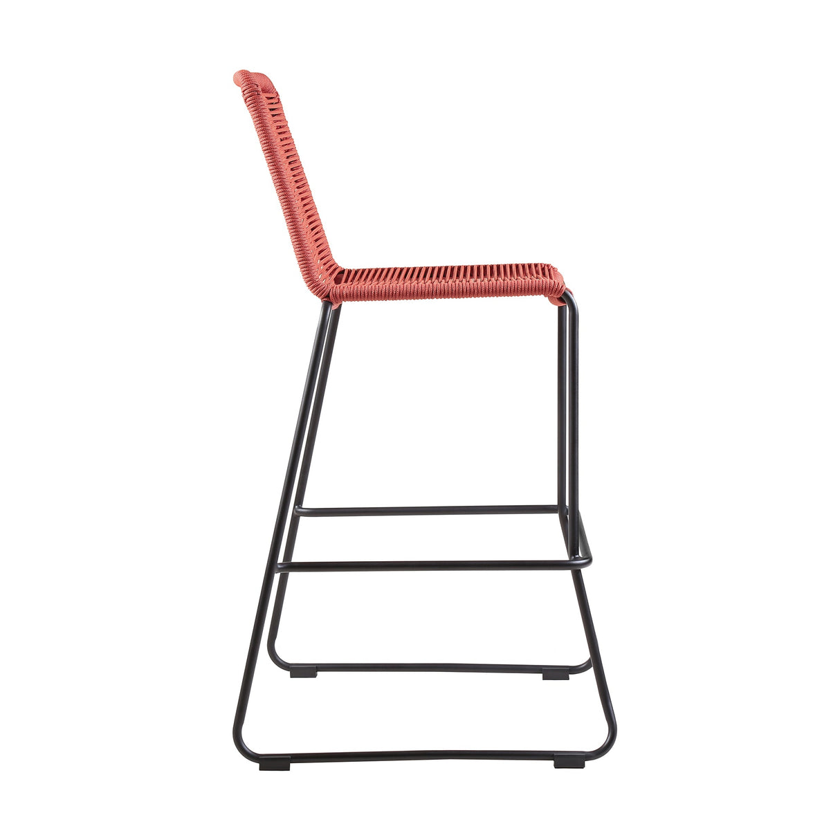 Shasta Outdoor Steel and Rope Stools, Set of 2 - Stylish, Stackable, and Perfect for Any Space!