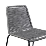 Shasta Outdoor Steel and Rope Stools, Set of 2 - Stylish, Stackable, and Perfect for Any Space!
