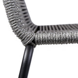 Shasta Outdoor Steel and Rope Stools, Set of 2 - Stylish, Stackable, and Perfect for Any Space!