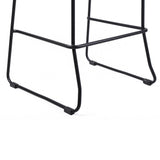Shasta Outdoor Steel and Rope Stools, Set of 2 - Stylish, Stackable, and Perfect for Any Space!