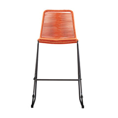 Shasta Outdoor Steel and Rope Stools, Set of 2 - Stylish, Stackable, and Perfect for Any Space!