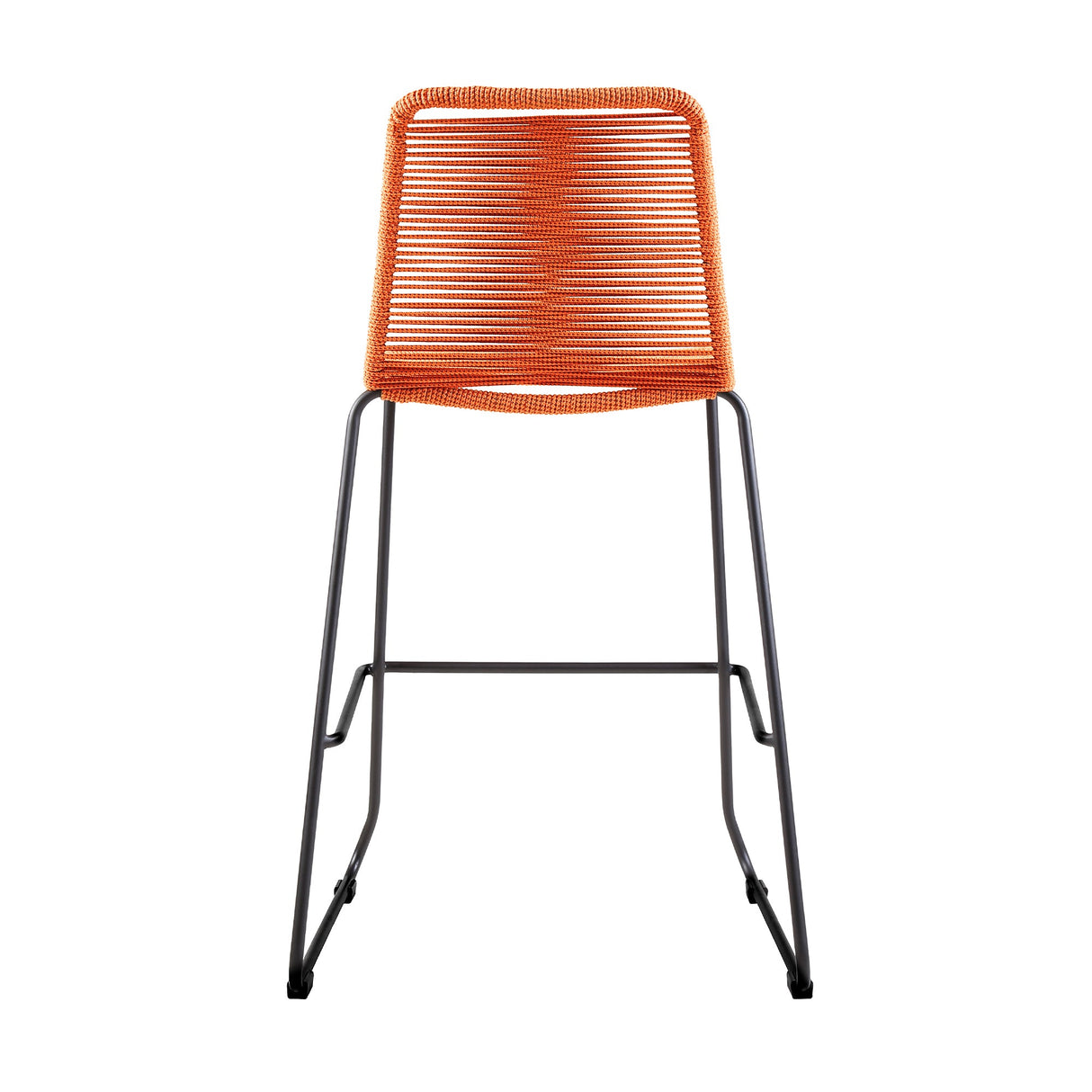 Shasta Outdoor Steel and Rope Stools, Set of 2 - Stylish, Stackable, and Perfect for Any Space!