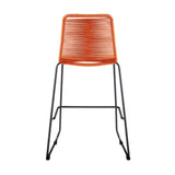Shasta Outdoor Steel and Rope Stools, Set of 2 - Stylish, Stackable, and Perfect for Any Space!