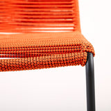 Shasta Outdoor Steel and Rope Stools, Set of 2 - Stylish, Stackable, and Perfect for Any Space!