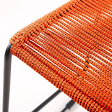 Shasta Outdoor Steel and Rope Stools, Set of 2 - Stylish, Stackable, and Perfect for Any Space!