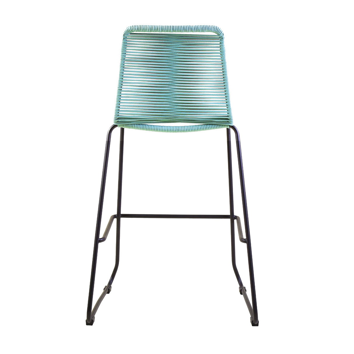 Shasta Outdoor Steel and Rope Stools, Set of 2 - Stylish, Stackable, and Perfect for Any Space!