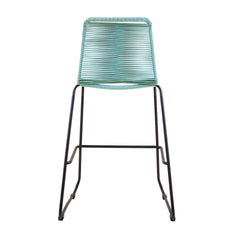 Shasta Outdoor Steel and Rope Stools, Set of 2 - Stylish, Stackable, and Perfect for Any Space!