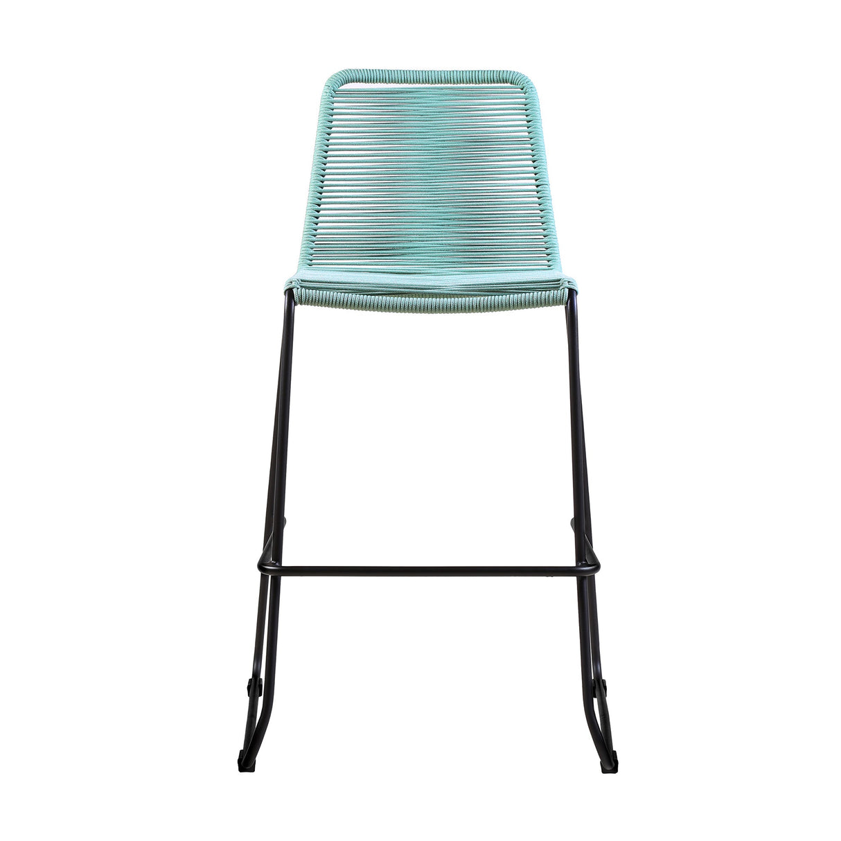 Shasta Outdoor Steel and Rope Stools, Set of 2 - Stylish, Stackable, and Perfect for Any Space!