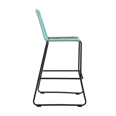 Shasta Outdoor Steel and Rope Stools, Set of 2 - Stylish, Stackable, and Perfect for Any Space!