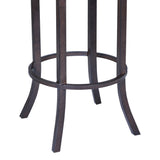 Tahiti Transitional Swivel Barstool in Auburn Bay with Faux Leather for Stylish Home Comfort