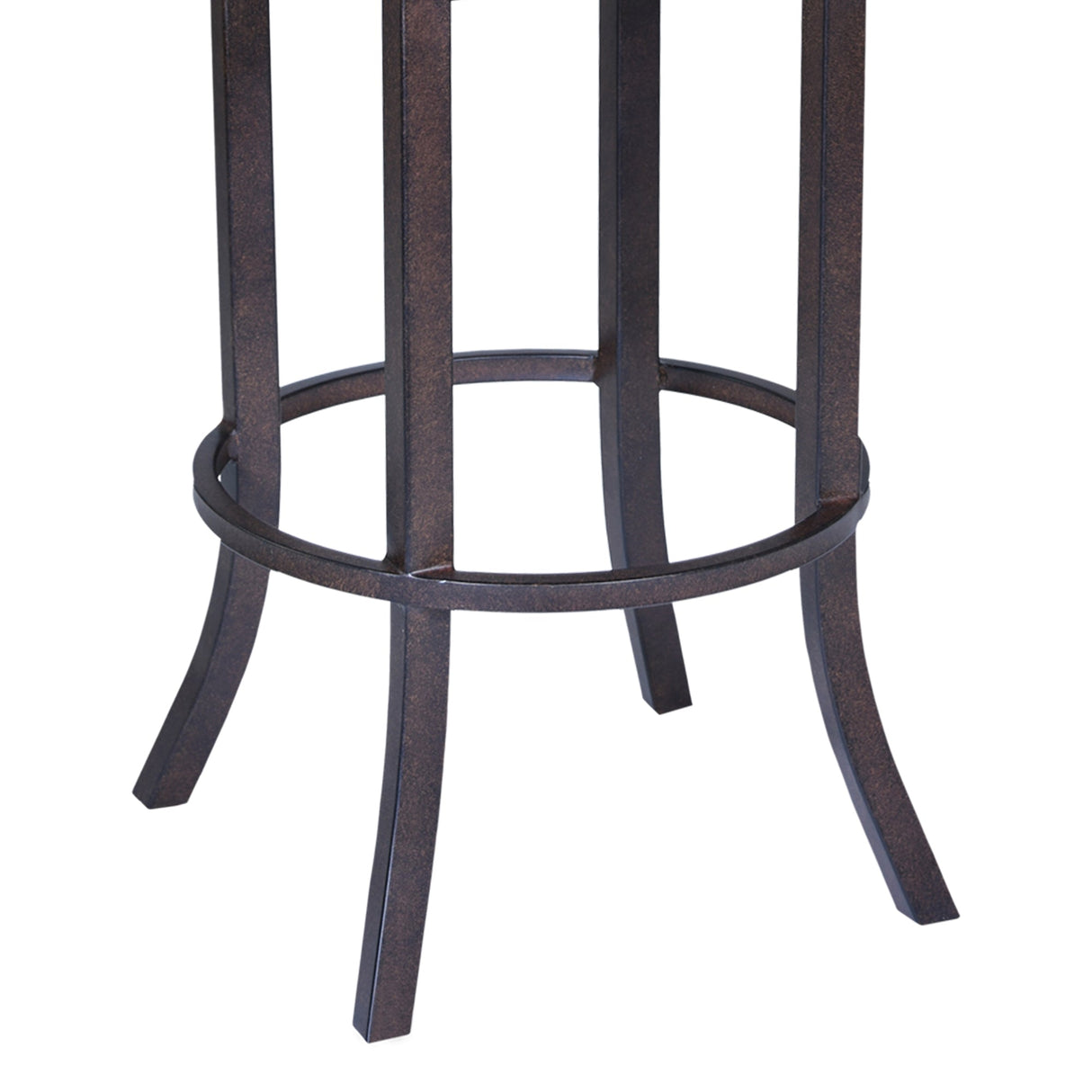 Tahiti Transitional Swivel Barstool in Auburn Bay with Faux Leather for Stylish Home Comfort