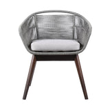 Tutti Fruitti Eucalyptus Rope Dining Chair - Stylish Durable Outdoor Seating with Removable Cushions