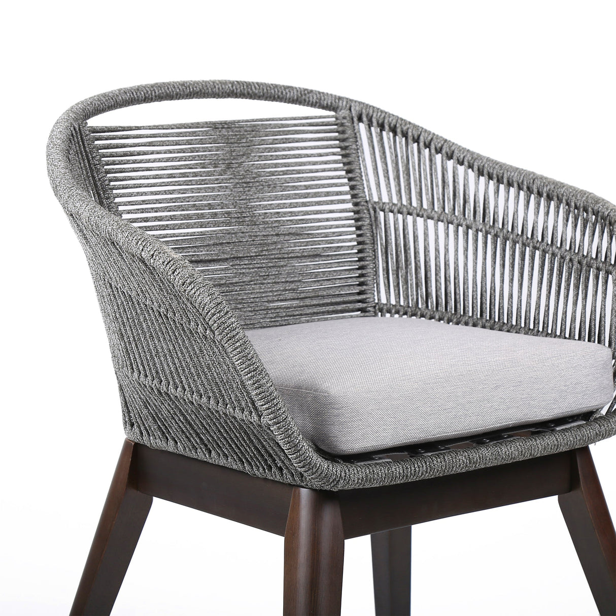 Tutti Fruitti Eucalyptus Rope Dining Chair - Stylish Durable Outdoor Seating with Removable Cushions