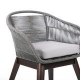 Tutti Fruitti Eucalyptus Rope Dining Chair - Stylish Durable Outdoor Seating with Removable Cushions