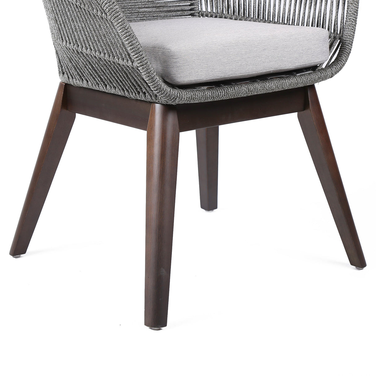 Tutti Fruitti Eucalyptus Rope Dining Chair - Stylish Durable Outdoor Seating with Removable Cushions