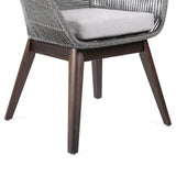 Tutti Fruitti Eucalyptus Rope Dining Chair - Stylish Durable Outdoor Seating with Removable Cushions