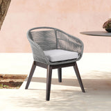 Tutti Fruitti Eucalyptus Rope Dining Chair - Stylish Durable Outdoor Seating with Removable Cushions