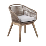 Tutti Fruitti Eucalyptus Rope Dining Chair - Stylish Durable Outdoor Seating with Removable Cushions