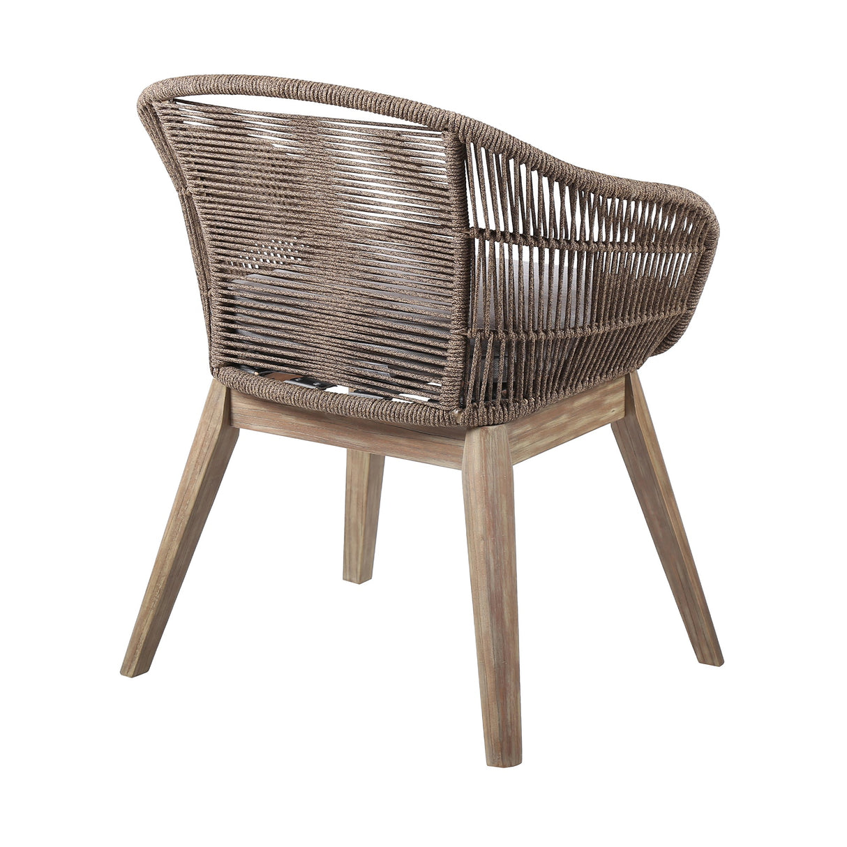 Tutti Fruitti Eucalyptus Rope Dining Chair - Stylish Durable Outdoor Seating with Removable Cushions