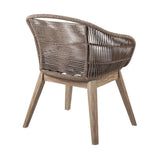 Tutti Fruitti Eucalyptus Rope Dining Chair - Stylish Durable Outdoor Seating with Removable Cushions