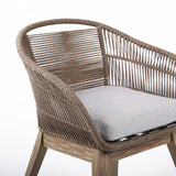 Tutti Fruitti Eucalyptus Rope Dining Chair - Stylish Durable Outdoor Seating with Removable Cushions