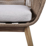 Tutti Fruitti Eucalyptus Rope Dining Chair - Stylish Durable Outdoor Seating with Removable Cushions