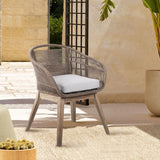 Tutti Fruitti Eucalyptus Rope Dining Chair - Stylish Durable Outdoor Seating with Removable Cushions