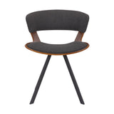 Ulric Dining Chair - Mid-Century Modern Upholstered Accent Chair for Living Room or Office Use