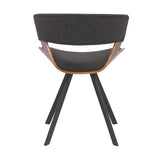 Ulric Dining Chair - Mid-Century Modern Upholstered Accent Chair for Living Room or Office Use