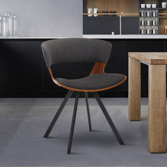 Ulric Dining Chair - Mid-Century Modern Upholstered Accent Chair for Living Room or Office Use