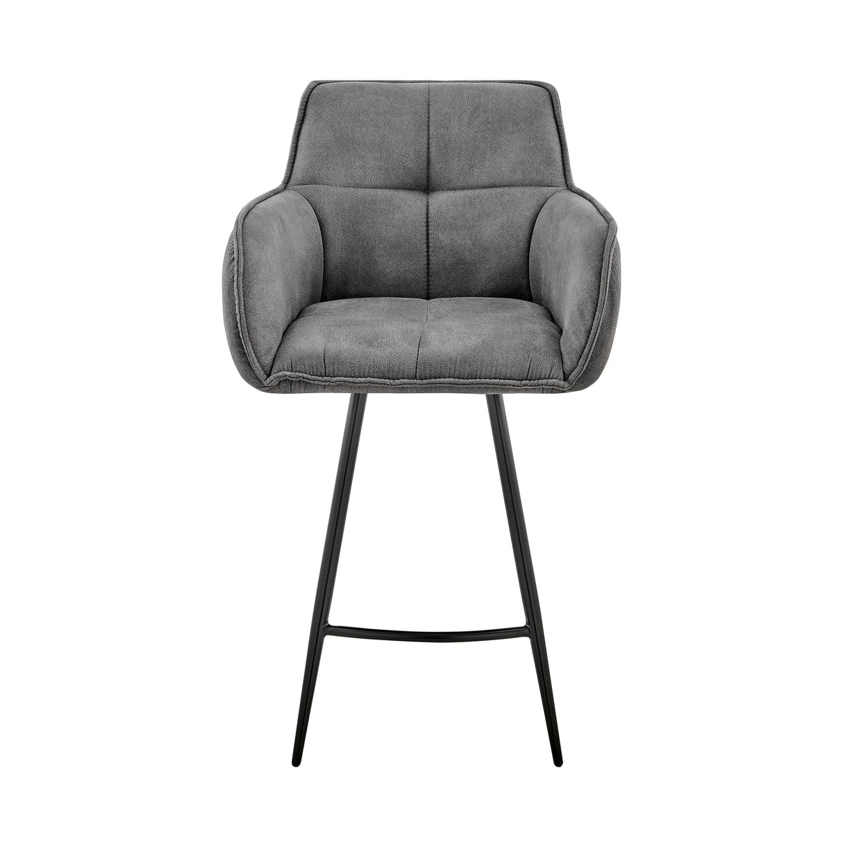 Verona Stylish Fabric Barstool - Modern Design, Comfortable Foam Cushion, Durable Metal Frame