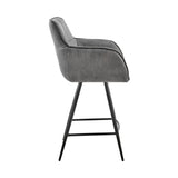 Verona Stylish Fabric Barstool - Modern Design, Comfortable Foam Cushion, Durable Metal Frame