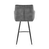 Verona Stylish Fabric Barstool - Modern Design, Comfortable Foam Cushion, Durable Metal Frame
