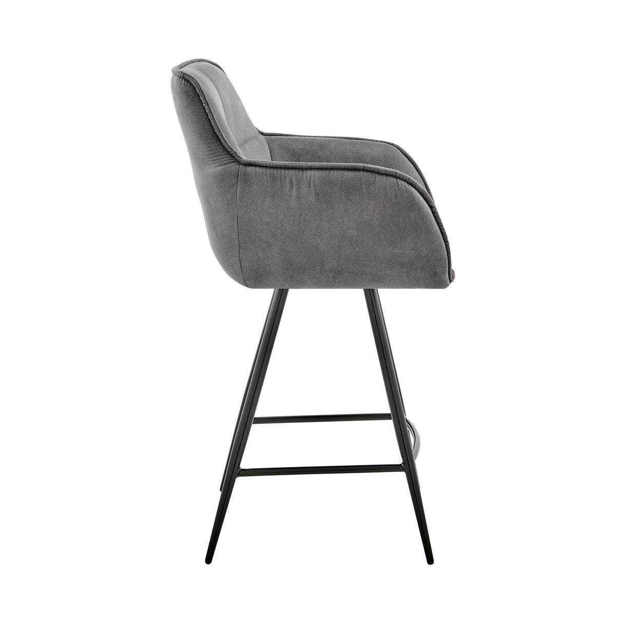 Verona Stylish Fabric Barstool - Modern Design, Comfortable Foam Cushion, Durable Metal Frame