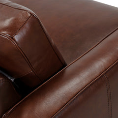 Wesley 81" Leather Power Footrest Tuxedo Arm Sofa - Timeless Style Meets Modern Comfort & Luxury