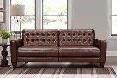 Wesley 81" Leather Power Footrest Tuxedo Arm Sofa - Timeless Style Meets Modern Comfort & Luxury