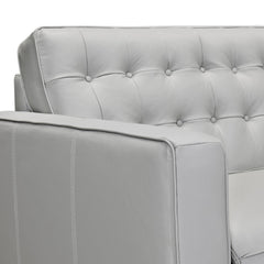 Wesley 81" Leather Power Footrest Tuxedo Arm Sofa - Timeless Style Meets Modern Comfort & Luxury
