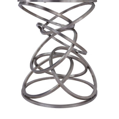 Wendy Round Dining Table - 48" Clear Glass Top with Sturdy Stainless Steel Base for Modern Elegance