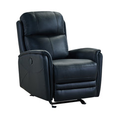 Wolfe Contemporary Power Recliner Chair with USB Charging, Top Grain Leather, and Stylish Design