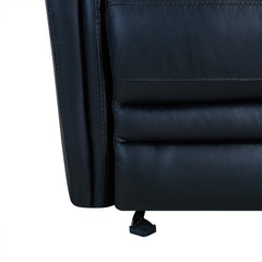 Wolfe Contemporary Power Recliner Chair with USB Charging, Top Grain Leather, and Stylish Design