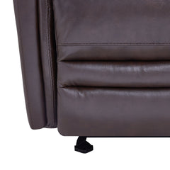 Wolfe Contemporary Power Recliner Chair with USB Charging, Top Grain Leather, and Stylish Design