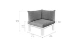 Ledge Lounger Mainstay Sectional Relaxed Right Corners