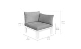 Ledge Lounger Mainstay Sectional Relaxed Left Armchairs