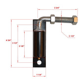 Aleko Small Hinge J-Bolt for Driveway Gates - 12-Inch - LM113