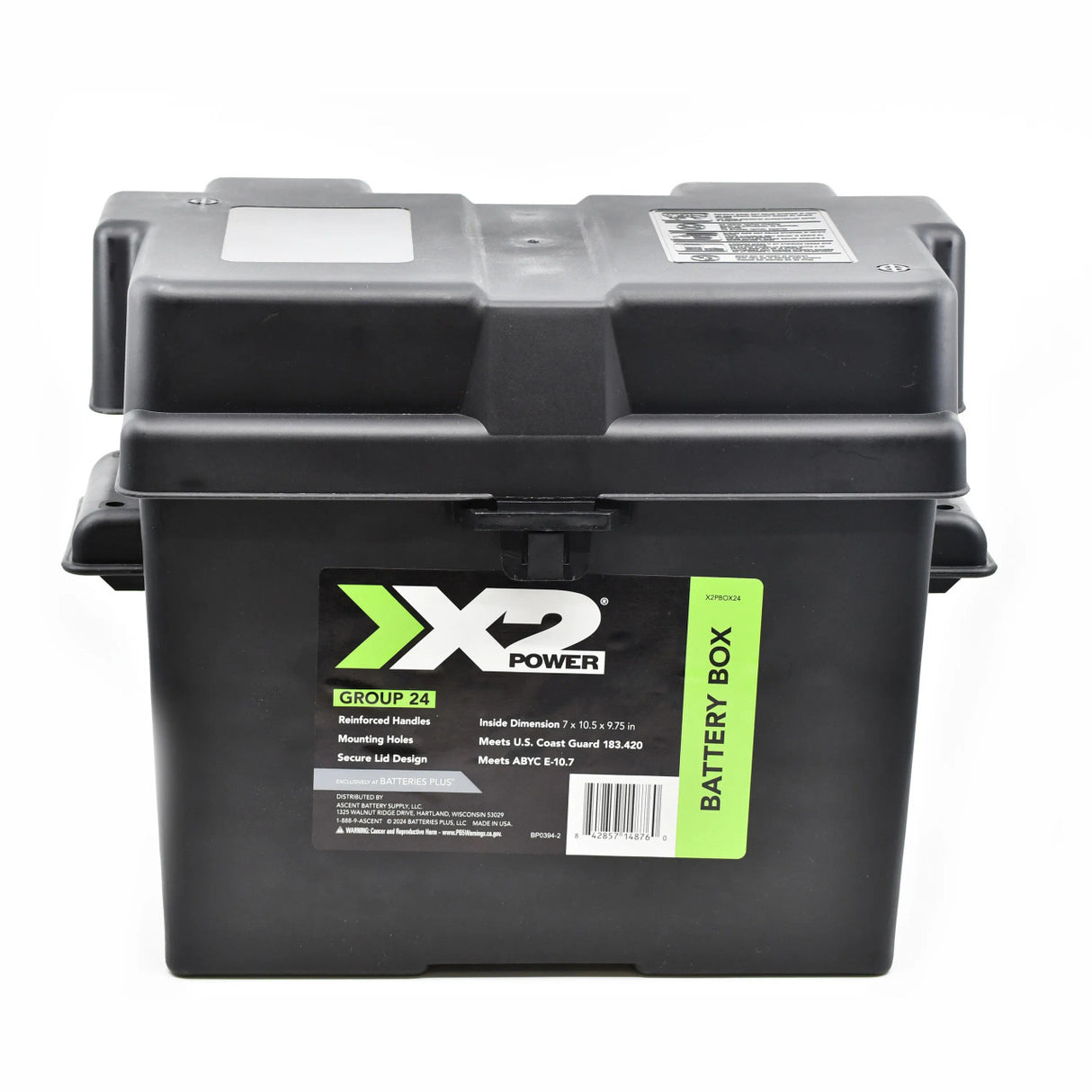 Aleko Battery Box with Batteries Set - LM130 and Two 22AH Batteries