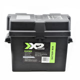 Aleko Battery Box with Batteries Set - LM130 and Two 22AH Batteries