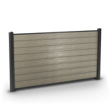 Aleko 8’ x 4’ Composite Privacy Fence - Gray - Charlotte Series